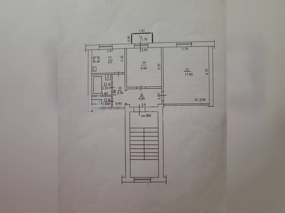 2-комнатная квартира, 45.5 м2 3/3 этаж, Центр, ул. Халтурина - фото 12