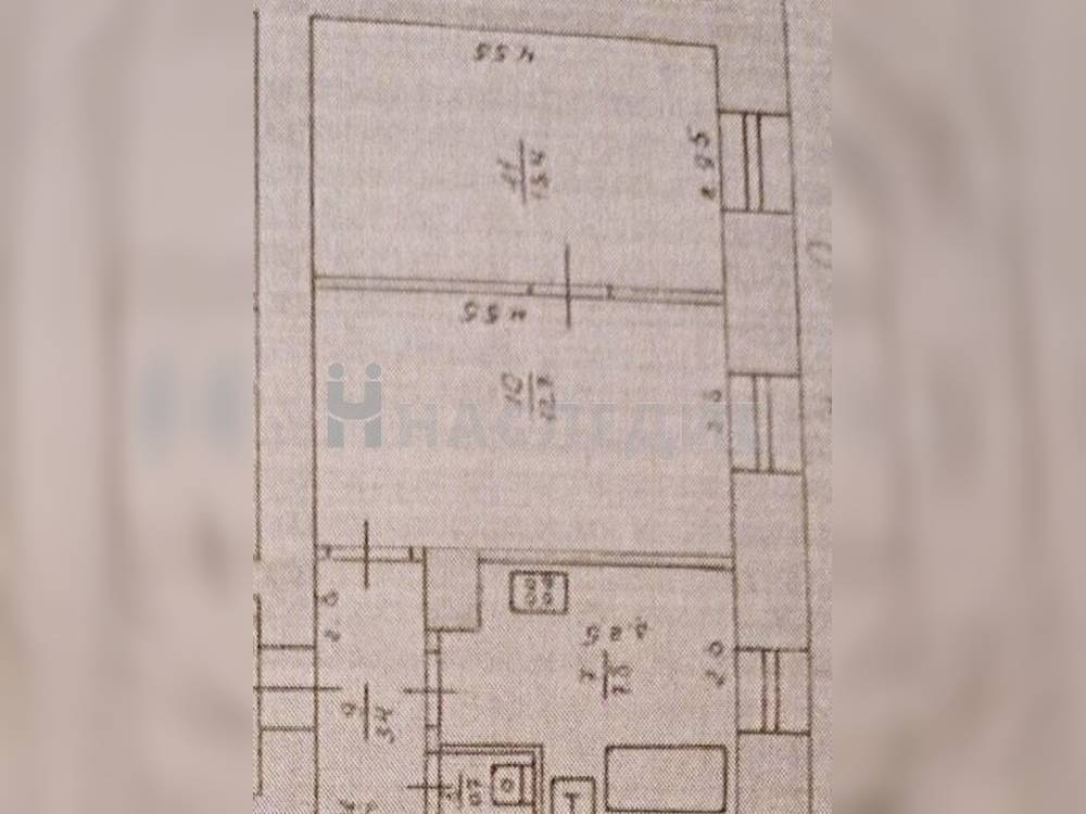 2-комнатная квартира, 39 м2 2/2 этаж, Пролетарка, ул. Пролетарская - фото 7